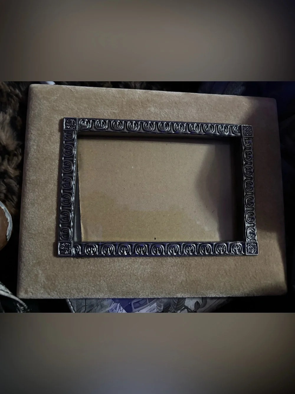 Black Photo Frame Backing with Easel Stand